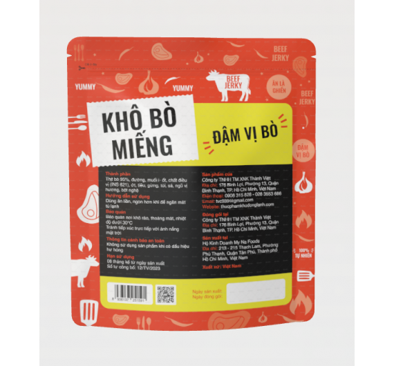 KHÔ BÒ MIẾNG 100GR
